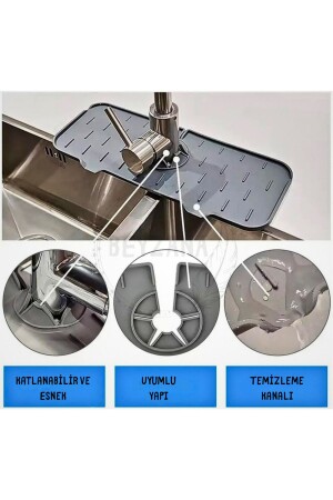 Water Trap Faucet Mat Protective Faucet And Sink Mat For Kitchen And Bathroom Faucet Countertop Mat - Beyzana
