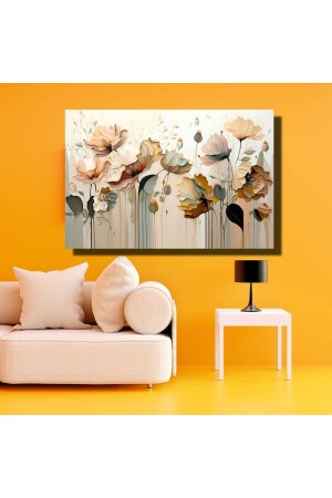 Watercolor Look Flowers Modern Canvas Painting Decorative Wall Painting - Hygaleri