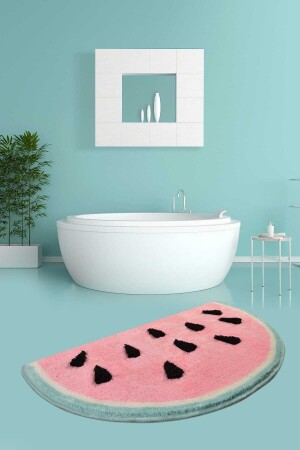 Watermelon 60x100 Cm Bathroom Rug Washable - Non-Slip Base - Chilai Home