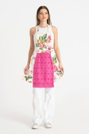 Waterproof Kitchen Apron Fuchsia with Towel - Enoteks