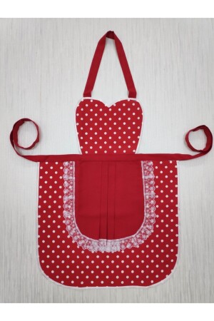 Waterproof Laced Pink Modern Cotton Fabric Kitchen Apron M1903 - MoT Dekor
