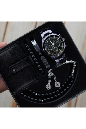 Waterproof Men's Wristwatch Card Holder Prayer Beads and Bracelet Set timeist1303 - wesscollection