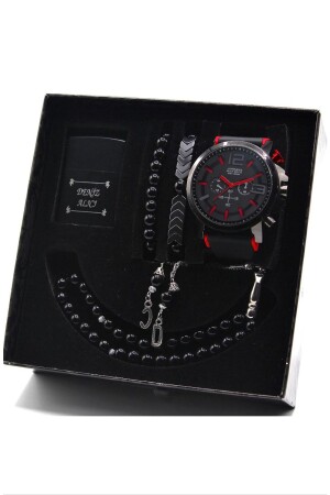 Waterproof Men's Wristwatch Lighter Prayer Beads and Bracelet Set goldtekliseti - wesscollection