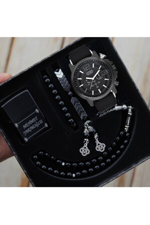 Waterproof Men's Wristwatch Lighter Prayer Beads and Bracelet Set wess1bay13 - wesscollection