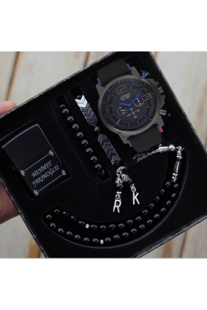 Waterproof Men's Wristwatch Lighter Rosary And Bracelet Set Kare1320 - wesscollection