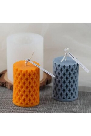 Wax Shaped Pillar Silokn Candle Mold - Altay