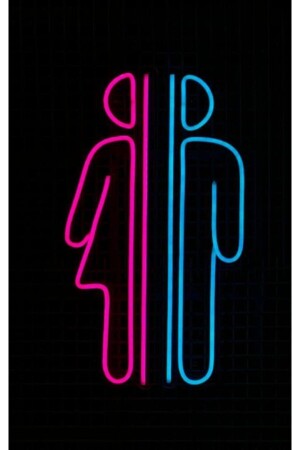WC Male and Female Neon Led Light NEONEBRU1052 - Neon Ebru