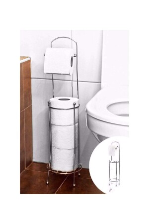 Wc Paper Holder Stainless Redundant Footed Toilet Paper Holder SMH 624 - Pratik Şeyler