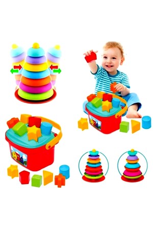 We did Educational Toy Find Plug Bucket + Rocking Rings Sensory Toy Educational Set SETEYELIDICIZECDEVELOPMENT - SAZE