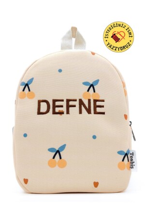 [ WE WRITE THE NAME YOU WANT ] Cherry 0-8 Years Old Children's Backpack - Kindergarten-Nursery Bag - Tosbiş