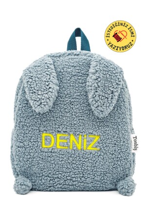[WE WRITE THE NAME YOU WANT] Rabbit Mint 0-8 Years Old Children's Backpack - Kindergarten-Nursery Bag - Tosbiş