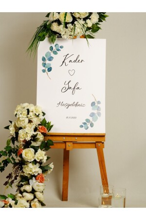 Wedding - Promise - Engagement - Henna - Circumcision Welcome Board - Rima Tasarım