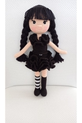 Wednesday Amigurumi Knitted Toy P774S6709 - Toyscity
