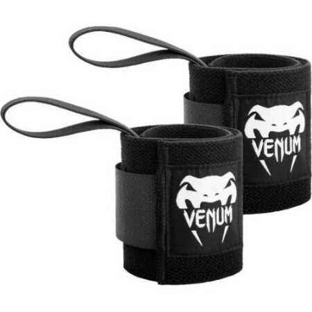 Weightlifting Wrist Wraps Venum Hyperlift - Black (Pair) - Venum