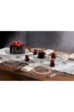 Weißer Aurora 6-teiliger Kuchenteller 10512 nlbr200115 - Paşabahçe