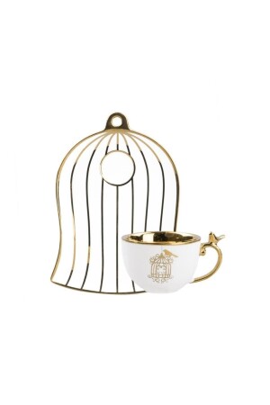 Weißgold Vogelkäfig Einzelne türkische Kaffeetasse 02ACR HXF-012090 - ACAR