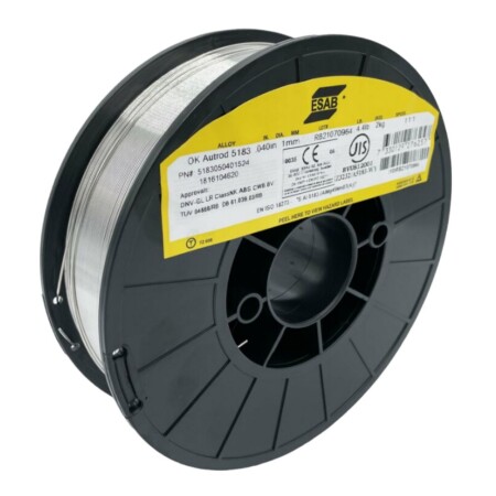 Welding wire ESAB OK Autrod 5153 Al Mg5 1.0mm 2.0kg - ESAB