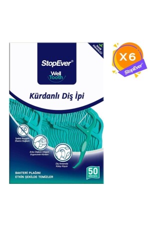 Well Tooth Kürdanlı Diş Ipi - Nane Ferahlığı - 6x50 Adet - Stopever