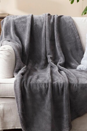 Wellsoft Blanket, Anthracite Television Blanket, Plush, Fleece Blanket, Double 220*230 W0117 - Mulberry