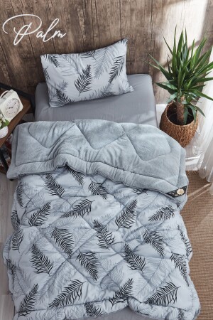 WELSOFT SINGLE PALM PATTERNED QUILT SET - Marla Home