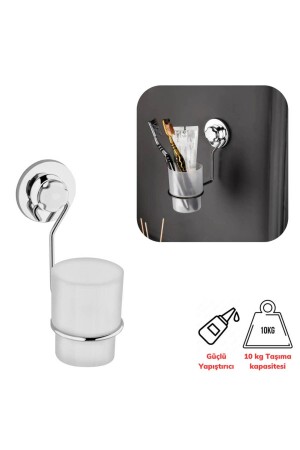 Wenken Screwless Ultra Strong Adhesion Luxury Chrome Toothbrush Holder 4480 - Piev