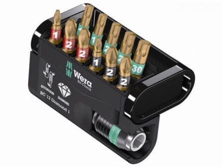WERA Diamond 1 12-piece screwdriver bit set - Wera