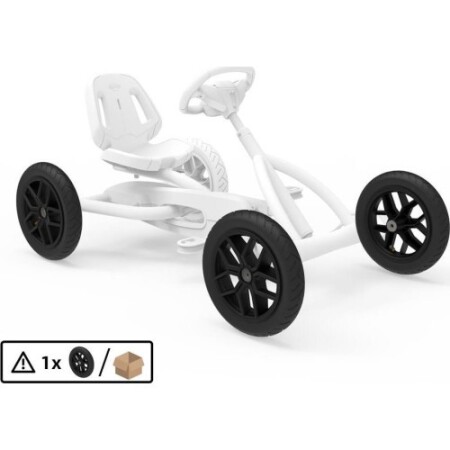 Wheel 10-spoke black 12.5x2.25-8 slick - BERG