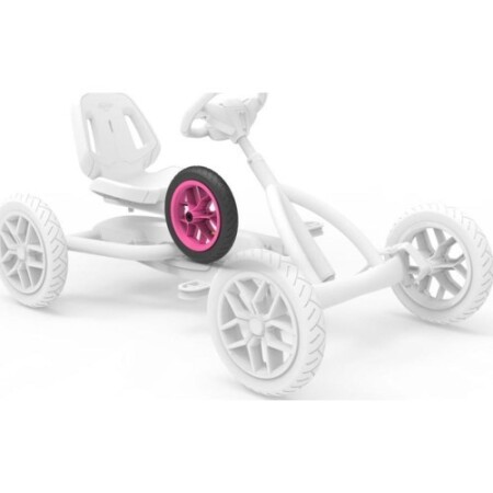 Wheel 10-spoke pink 12.5x2.25-8 slick, traction - BERG