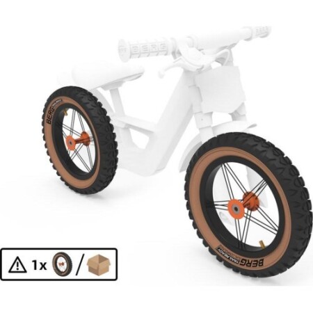 Wheel 12'' All Terrain - Black/Orange/Beige - BERG