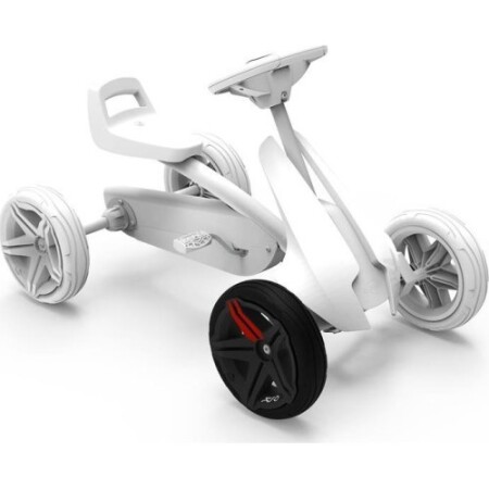Wheel 5-spoke black-black 9x2, front - BERG