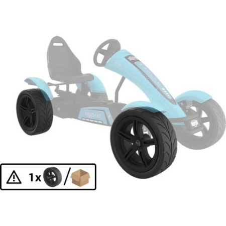 Wheel 5-spoke sport black 4.30/150-12 slick right - BERG
