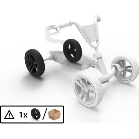 Wheel 9x2 - Black/Black Rear - BERG
