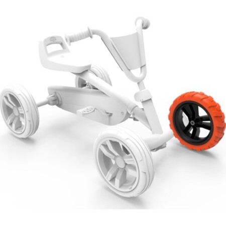 Wheel 9x2 Cross - Black/Orange Front Left - BERG