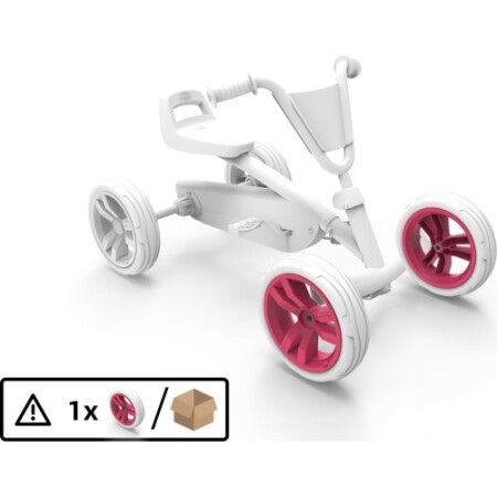 Wheel 9x2 - Pink/White Front - BERG