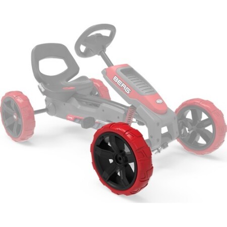 Wheel black-red 10x2,5 front right - BERG