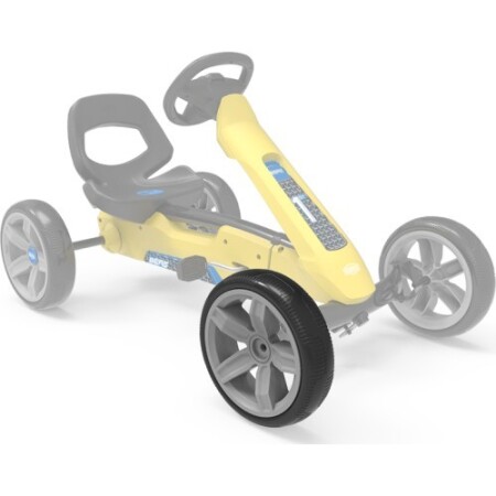 Wheel gray-black 10x2.5 front - BERG