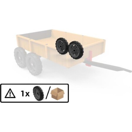 Wheel grey-black 9x2 left Farm - BERG