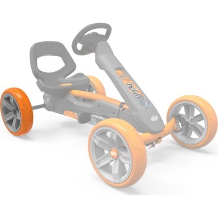 Wheel grey-orange 10x2.5 rear - BERG