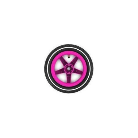 Wheel pink 12.5x2.25-8 slick (white striping) traction - BERG
