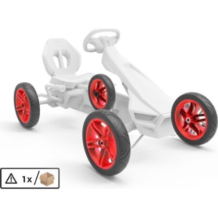 Wheel red 12.5x2.50-9 slick - BERG