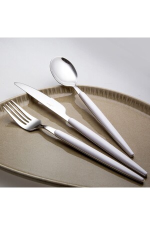 White 18 Piece Cutlery Set for 6 Persons 500. 01. 02. 0565 - Jumbo