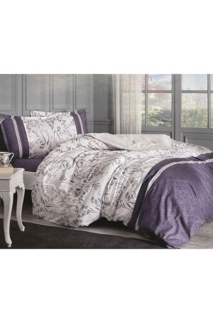 White Branch Ranforce Double Duvet Cover Set ST23283 - Özdilek