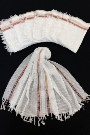 White Bridesmaid Shawl - Bride's Car Wedding Circumcision Convoy Towel Ornament - Henna Night Gift 10 Pieces - Zeymerade