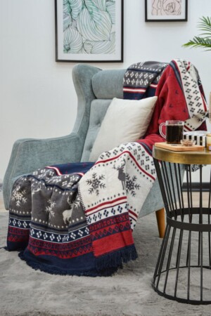 White Carmelo Single Cotton Blanket 150x200 AKS01 - AKSU