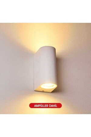 White Case Double-Way Decorative Indoor and Outdoor Wall Sconce with Daylight LED - Fullreyon