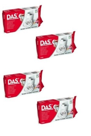White Ceramic Clay Dough 4 X 500 Gr solid clay - Das