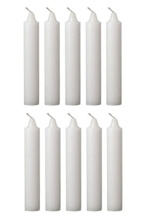 White Classic Candle Thin Long Candle 40 Pieces - Züccaciye Market