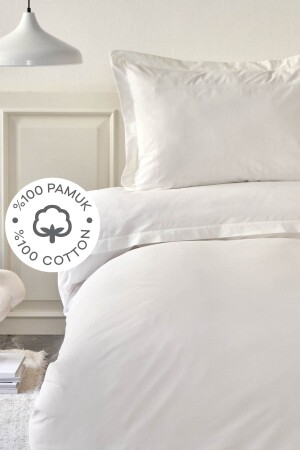 White Collection Livia 100 % Baumwolle Doppelbettbezug-Set 200. 18. 01. 0646 - Karaca Home