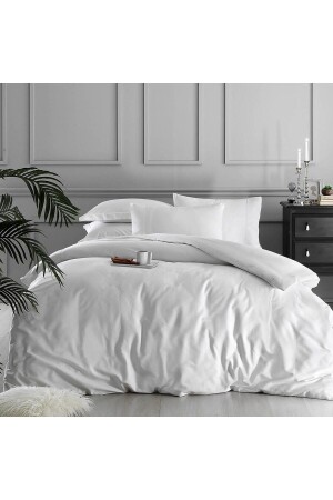 White Collection Square Pamuk Jakar King Size Nevresim Kılıfı Beyaz 000001000037170002 - Linens