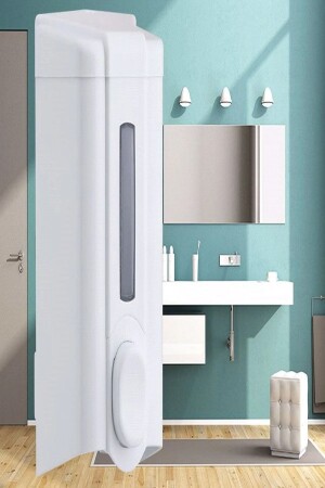 White Color 500 Ml Reservoir Liquid Soap and Disinfectant Bathroom and Kitchen Apparatus Soap Dispenser KGVL-S2 - KG-GOLDPAPER
